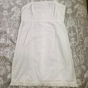 White summer A line dress